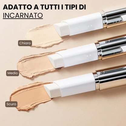 Fondotinta 2-in-1 con pennello integrato