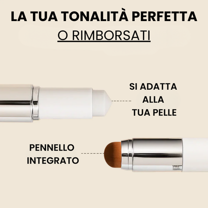 Fondotinta 2-in-1 con pennello integrato